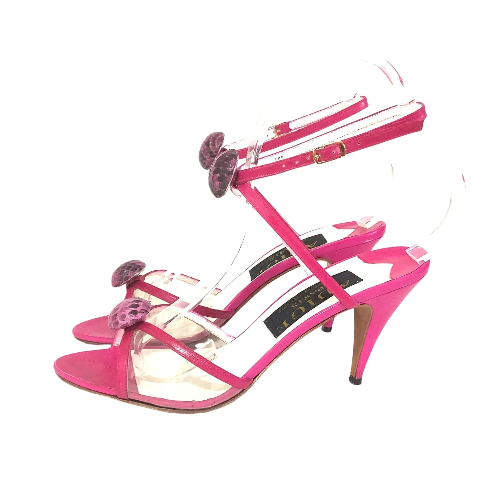 Adige Pink Strappy Heels