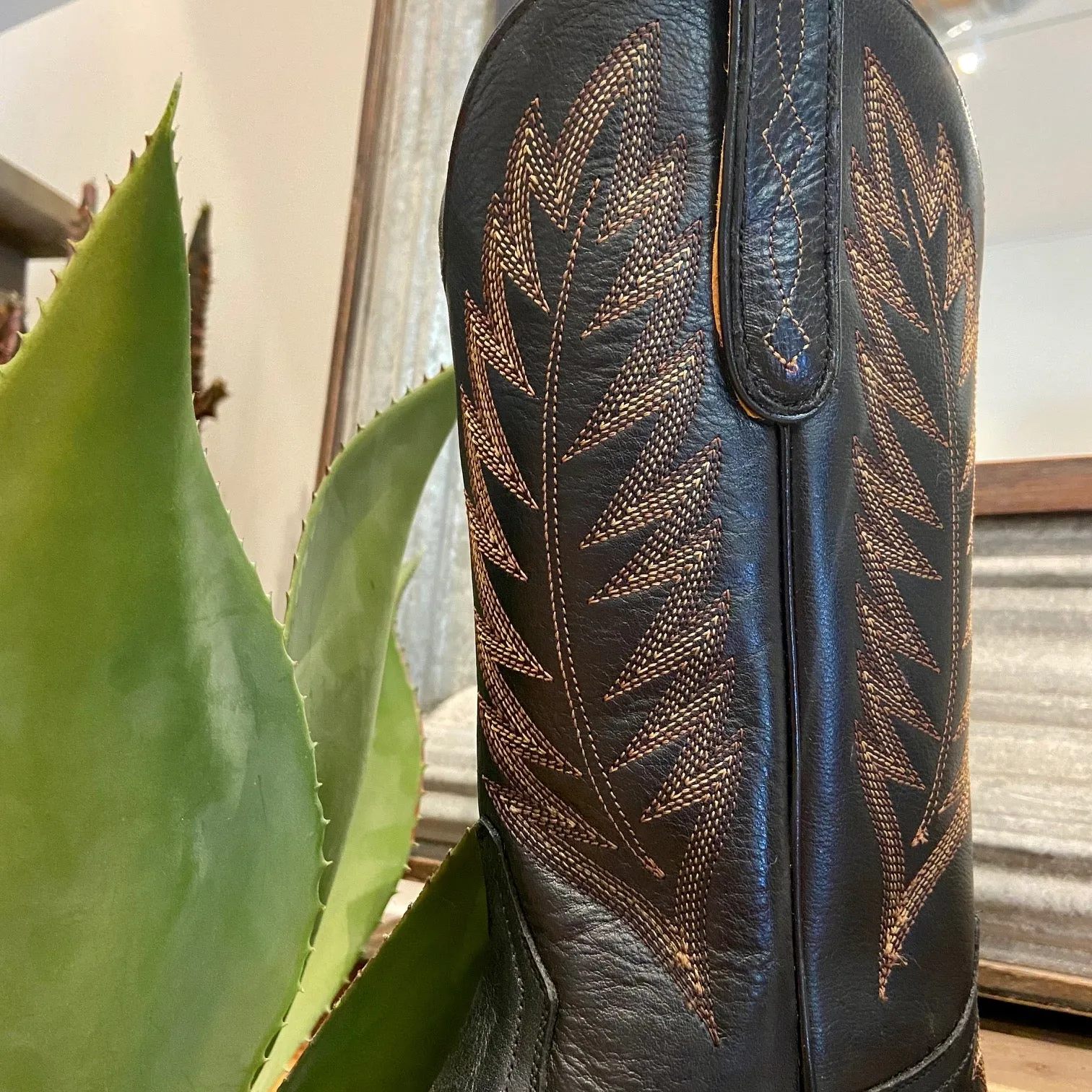 Black Cowboy Boots by Liberty Black