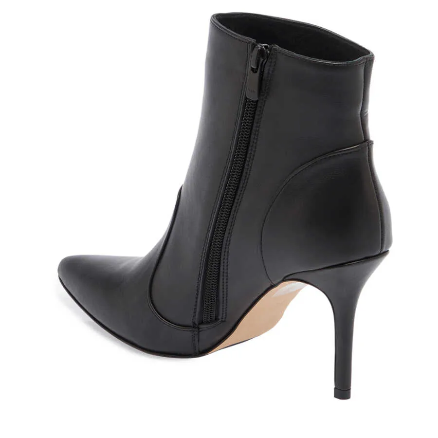 Black Leather Women's Classic Boot - SCB-B67058