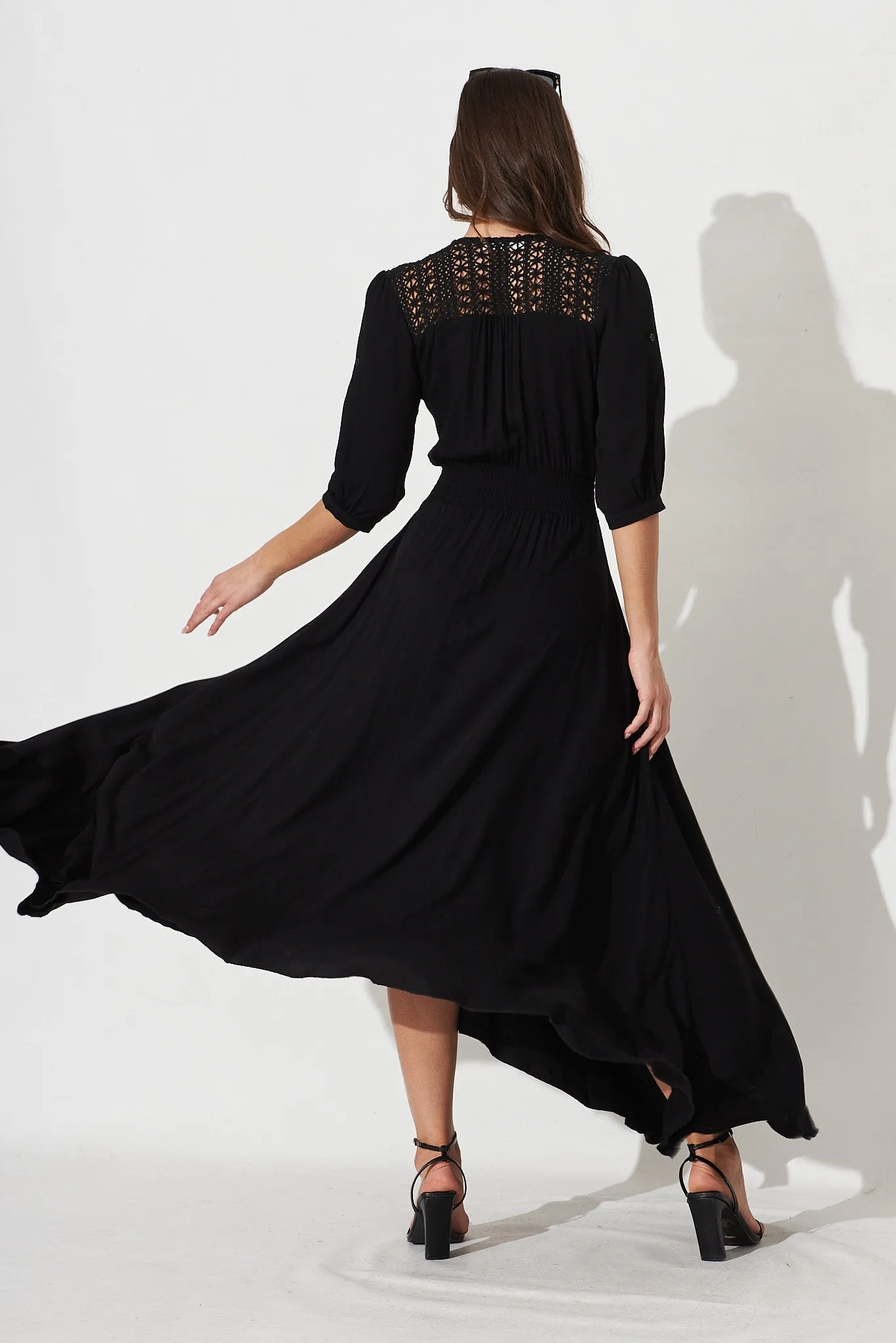 Black Selena Maxi Dress