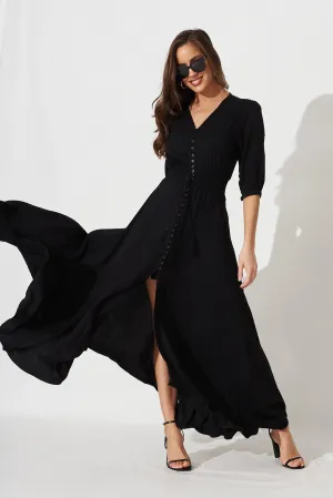 Black Selena Maxi Dress