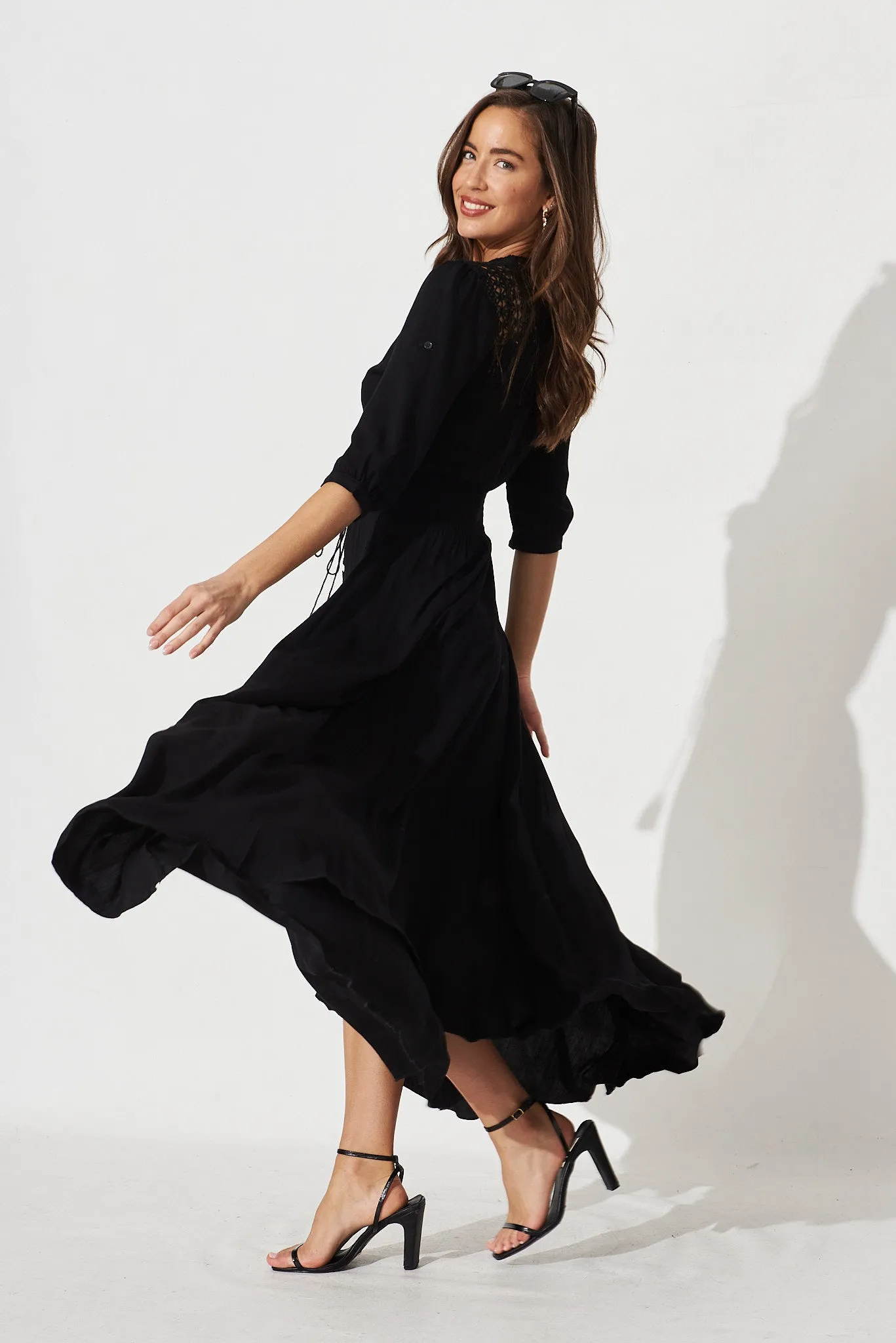 Black Selena Maxi Dress