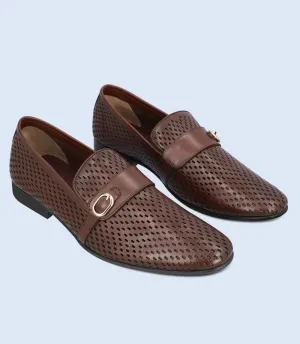 BM5611-BROWN-Men Slip On