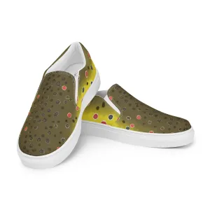 Brown Trout Women’s slip-on canvas shoes