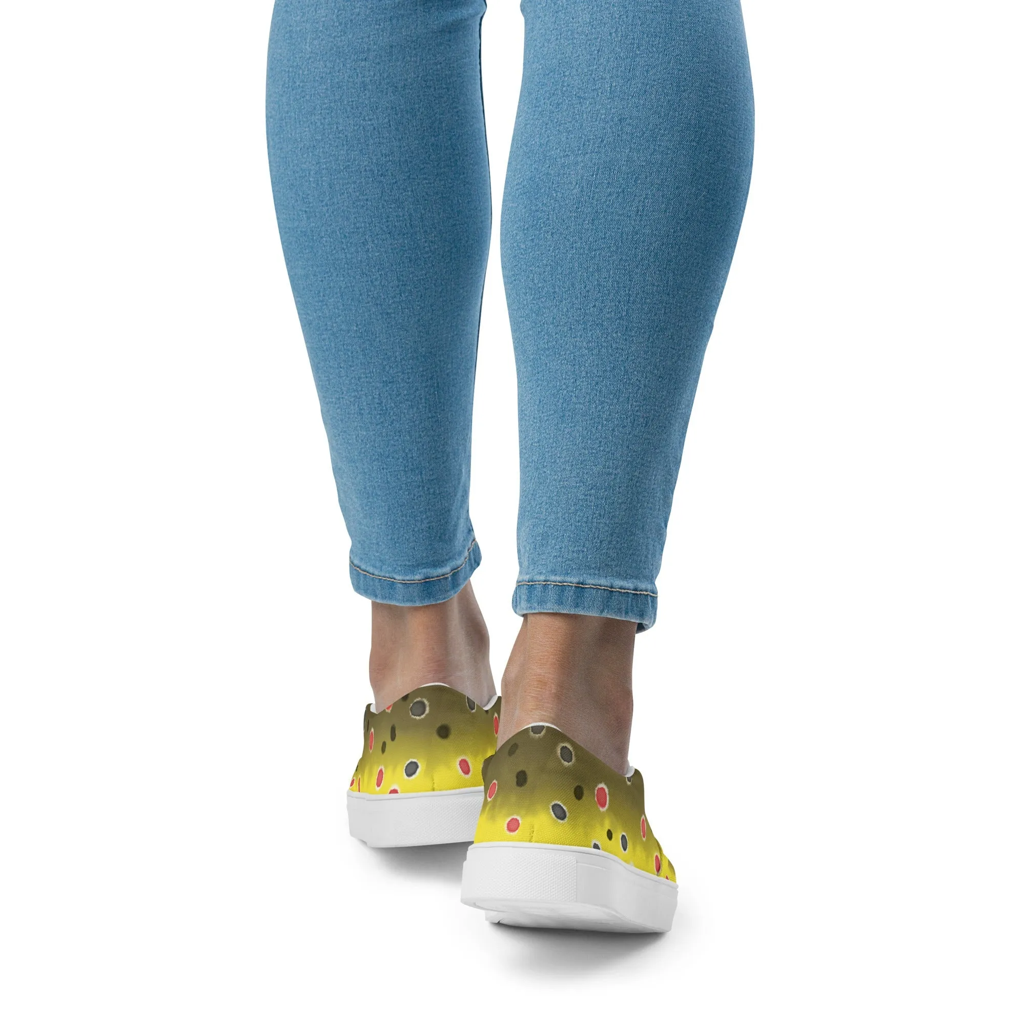 Brown Trout Women’s slip-on canvas shoes