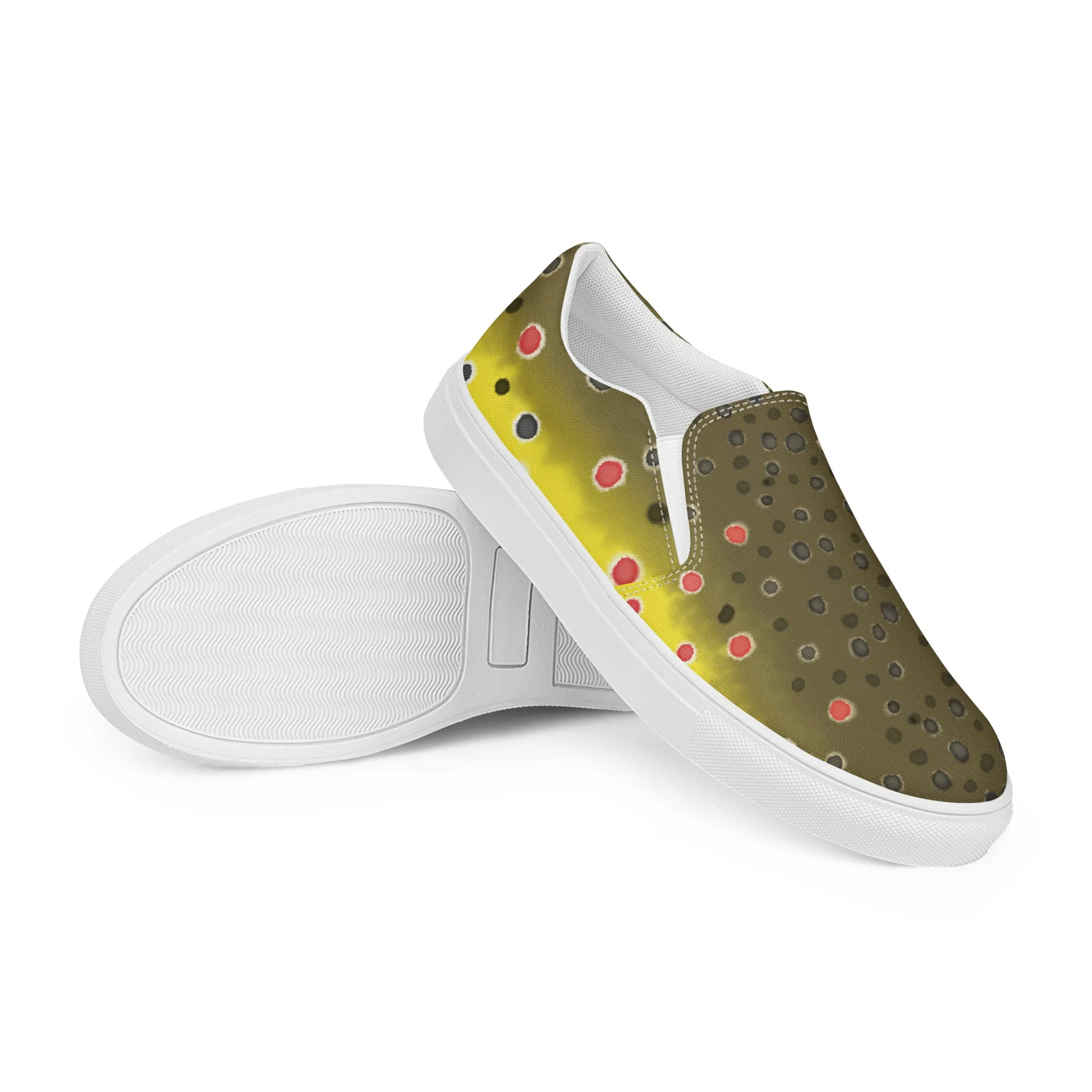 Brown Trout Women’s slip-on canvas shoes