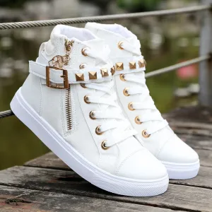 Canvas shoes woman 2020 new women shoes fashion zipper wedge women sneakers high help solid color ladies shoes tenis feminino