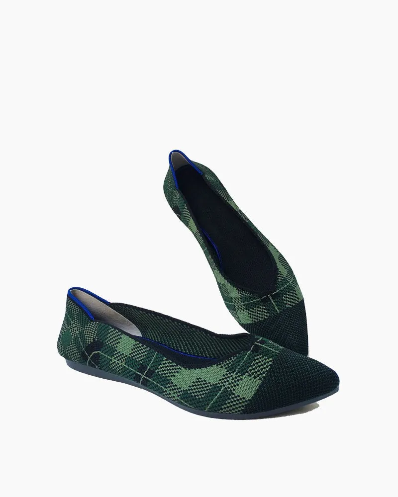 Eco-friendly Pointed Toe Ballet Flats（BotaniBound）