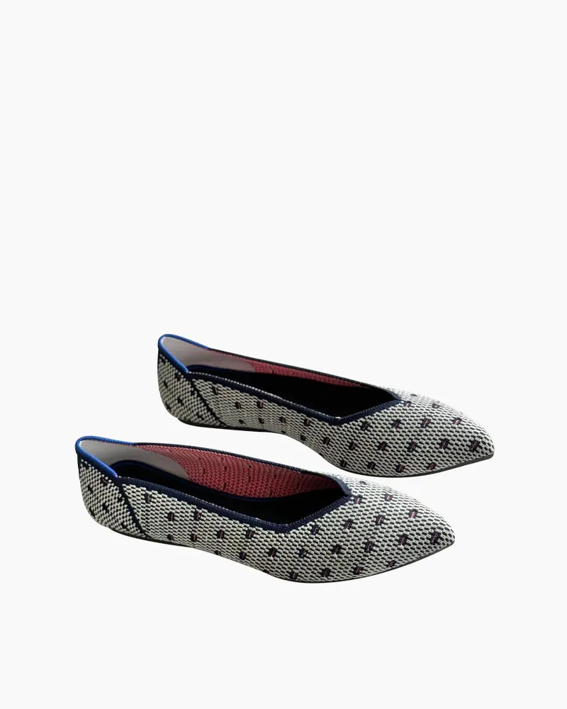 Eco-friendly Pointed Toe Ballet Flats（BotaniBound）
