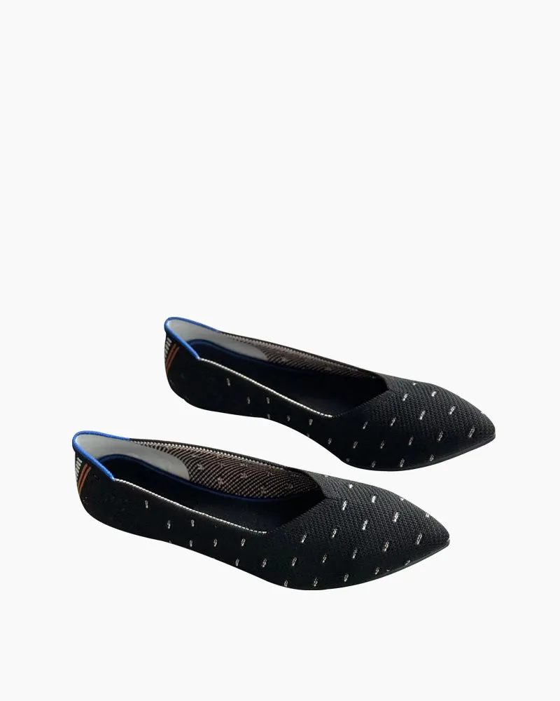 Eco-friendly Pointed Toe Ballet Flats（BotaniBound）