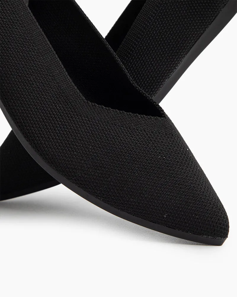 Eco-friendly Pointed Toe Ballet Flats（BotaniBound）