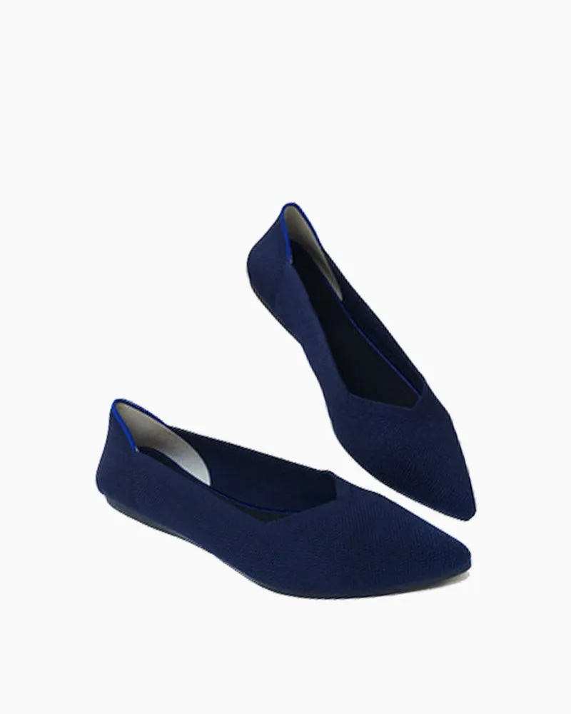 Eco-friendly Pointed Toe Ballet Flats（BotaniBound）