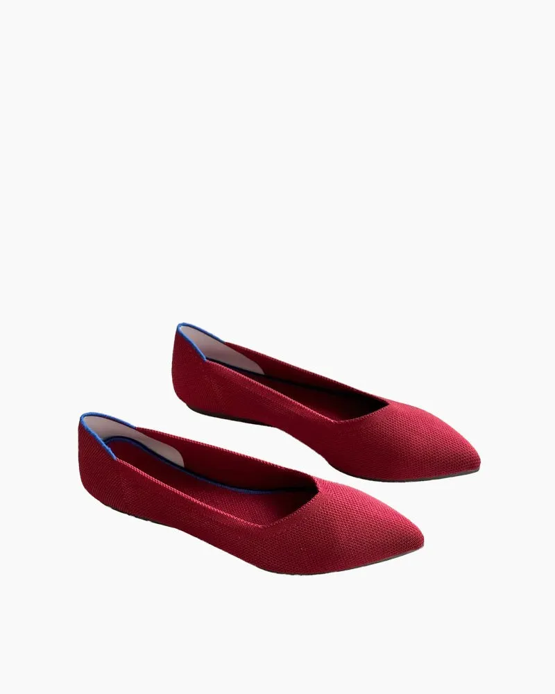 Eco-friendly Pointed Toe Ballet Flats（BotaniBound）