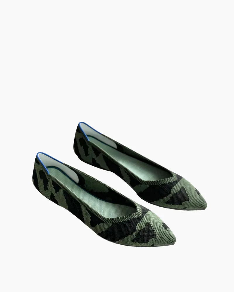 Eco-friendly Pointed Toe Ballet Flats（BotaniBound）