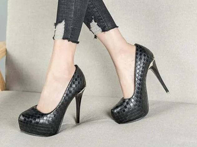 Elegant Sequined Stiletto Pumps