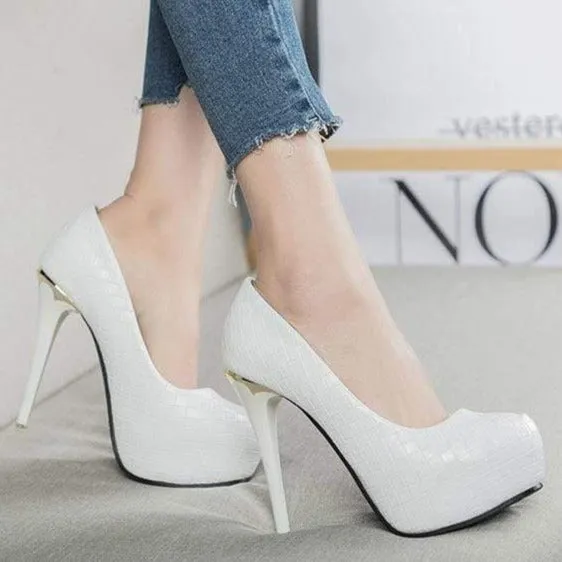 Elegant Sequined Stiletto Pumps