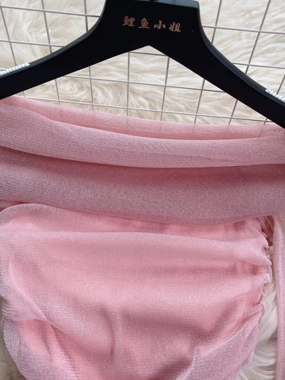 Enchanting Pink Velvet Ruched Mini Dress