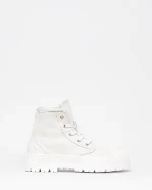 exempt sneaker - white canvas