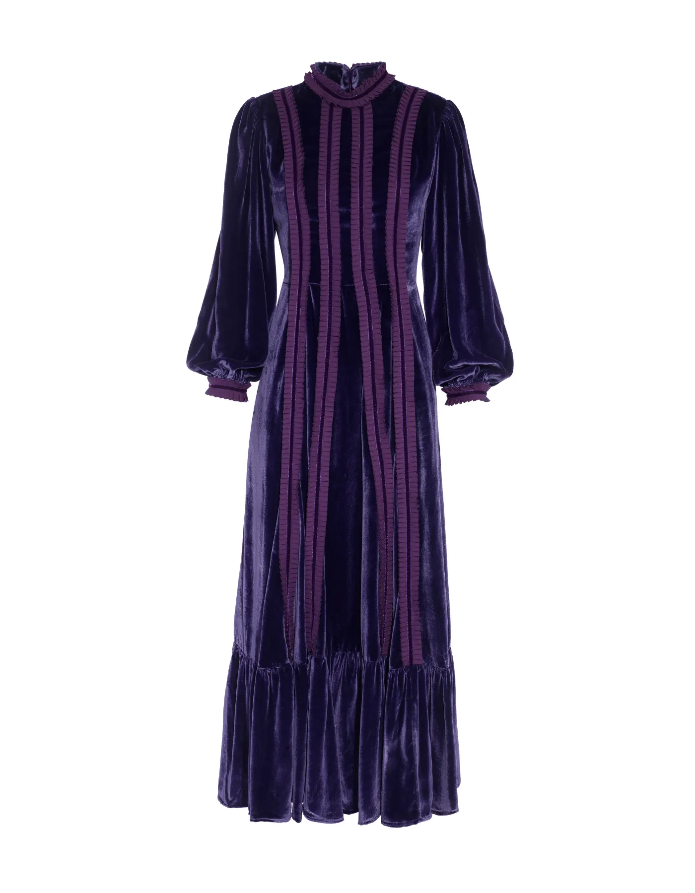 Gigi Deep Purple Velvet Maxi Dress