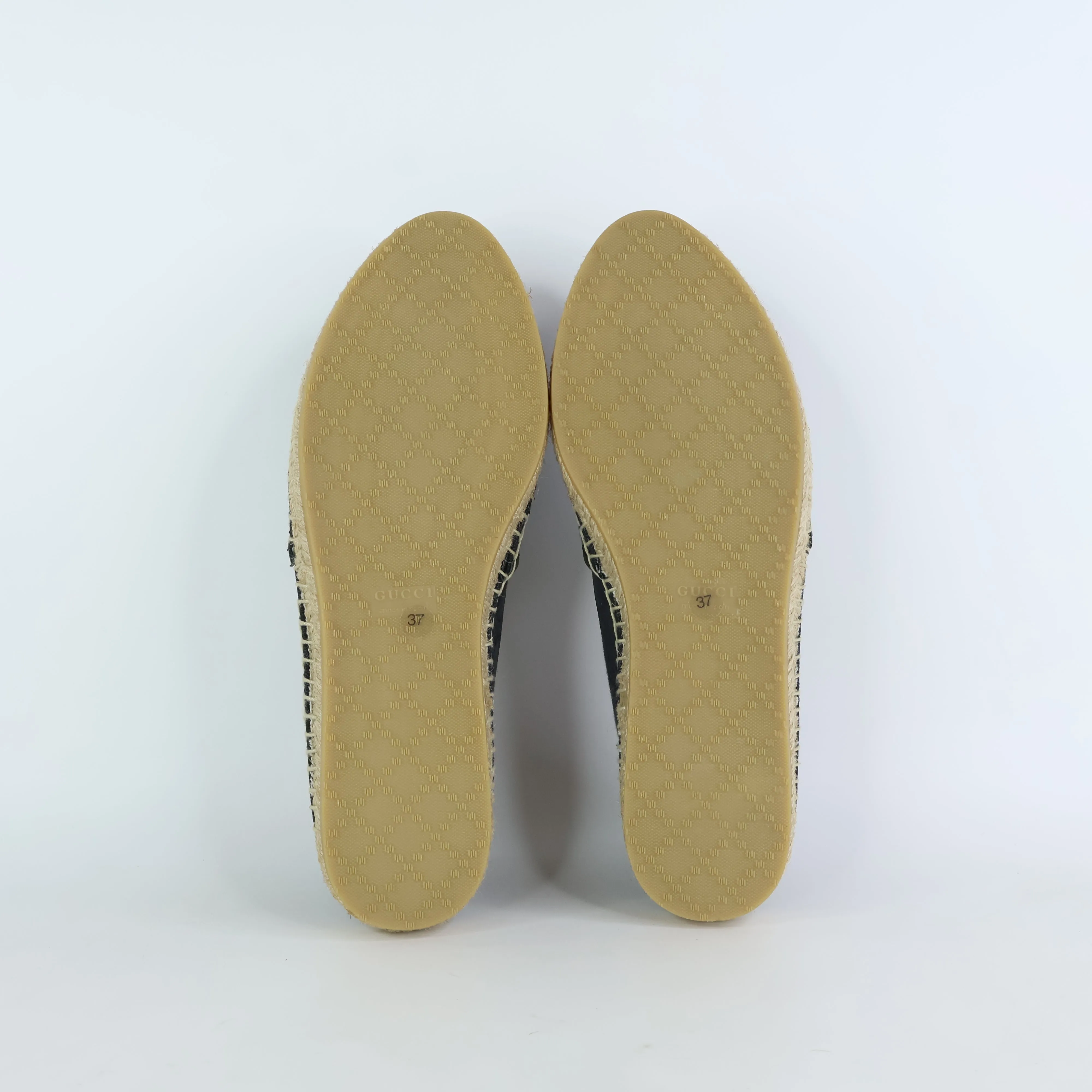 Gucci Canvas Espadrille Black 37
