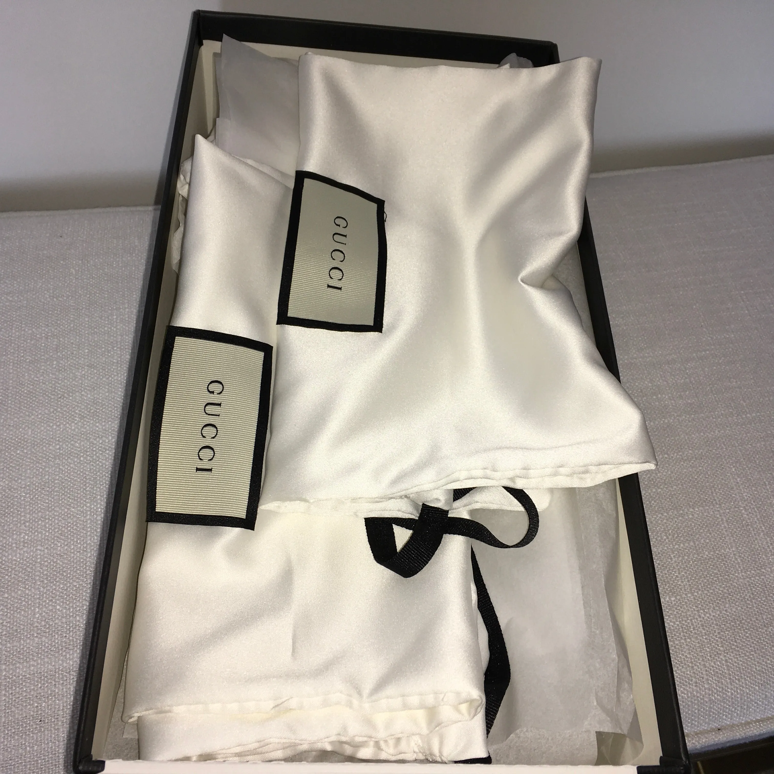 Gucci Women's Vintage Shiny Patent Leather High Heels Sandals White & Black