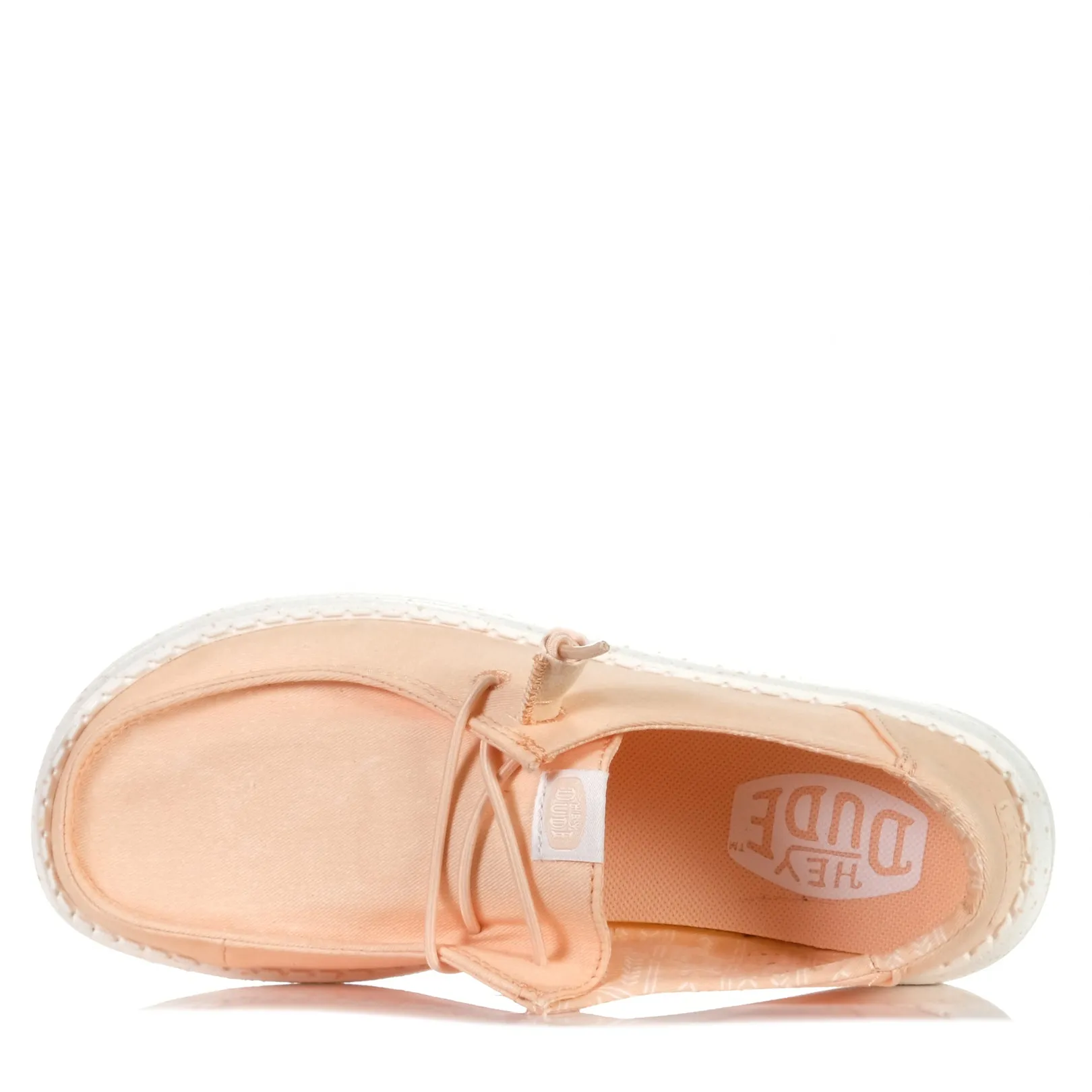 Hey Dude Womens Wendy Stretch Canvas Peach