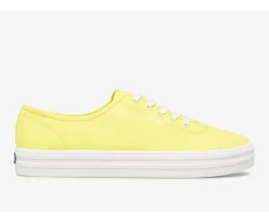 Keds Women's Breezie Canvas Sneakers- Neon Yellow