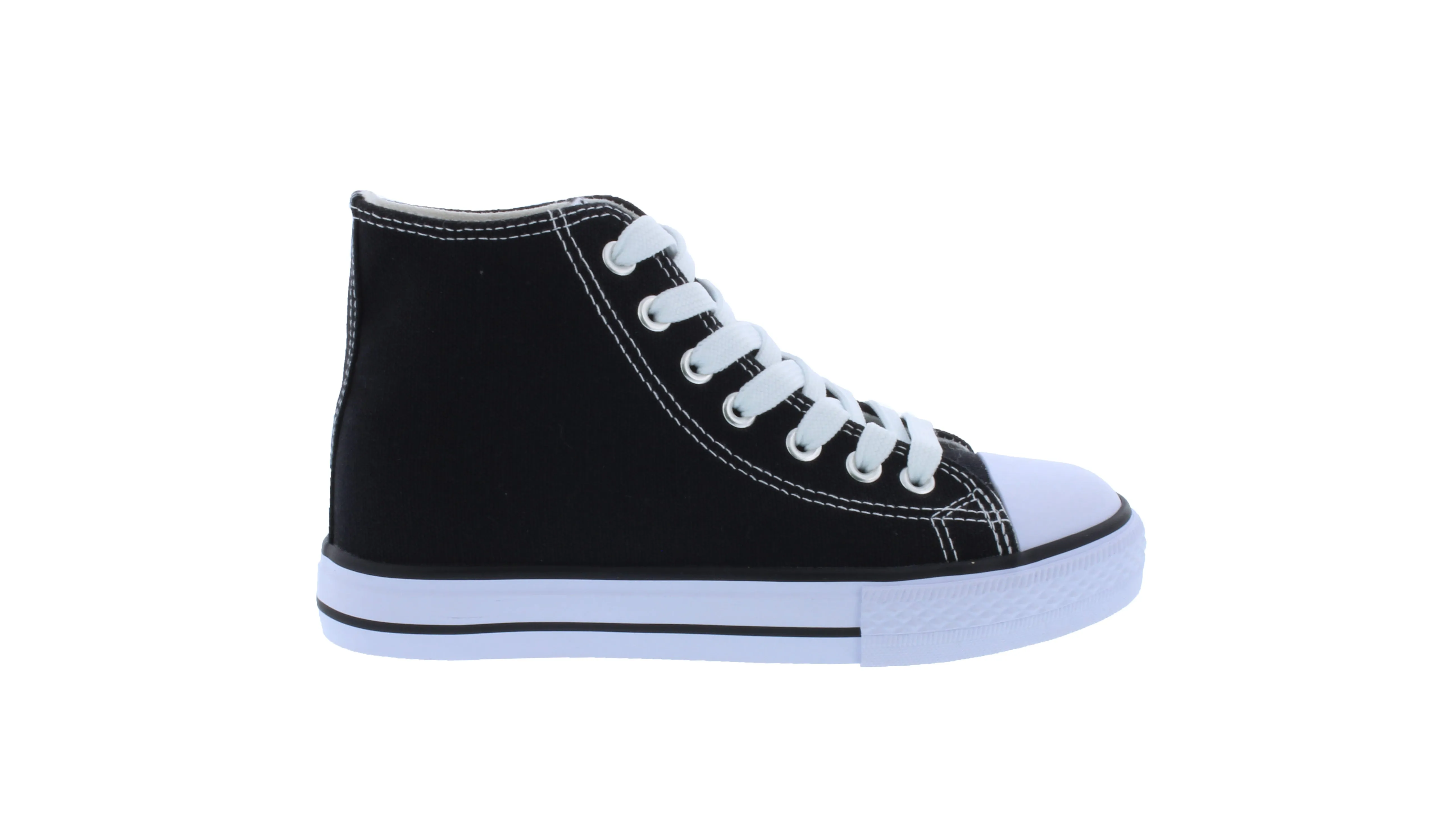 Kids Hi Top Fabric Sneaker