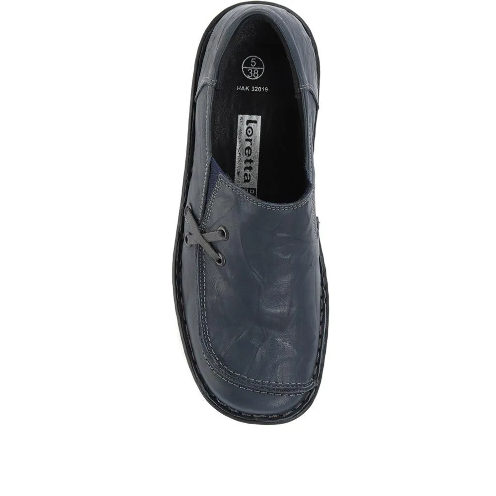 Leather Slip On Shoes - HAK32019 / 319 116