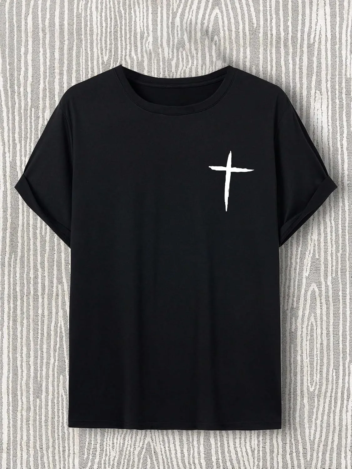 Men's Plus Size Graphic Print Round Neck Tee Short Sleeve Regular Fit Pullover T Shirt