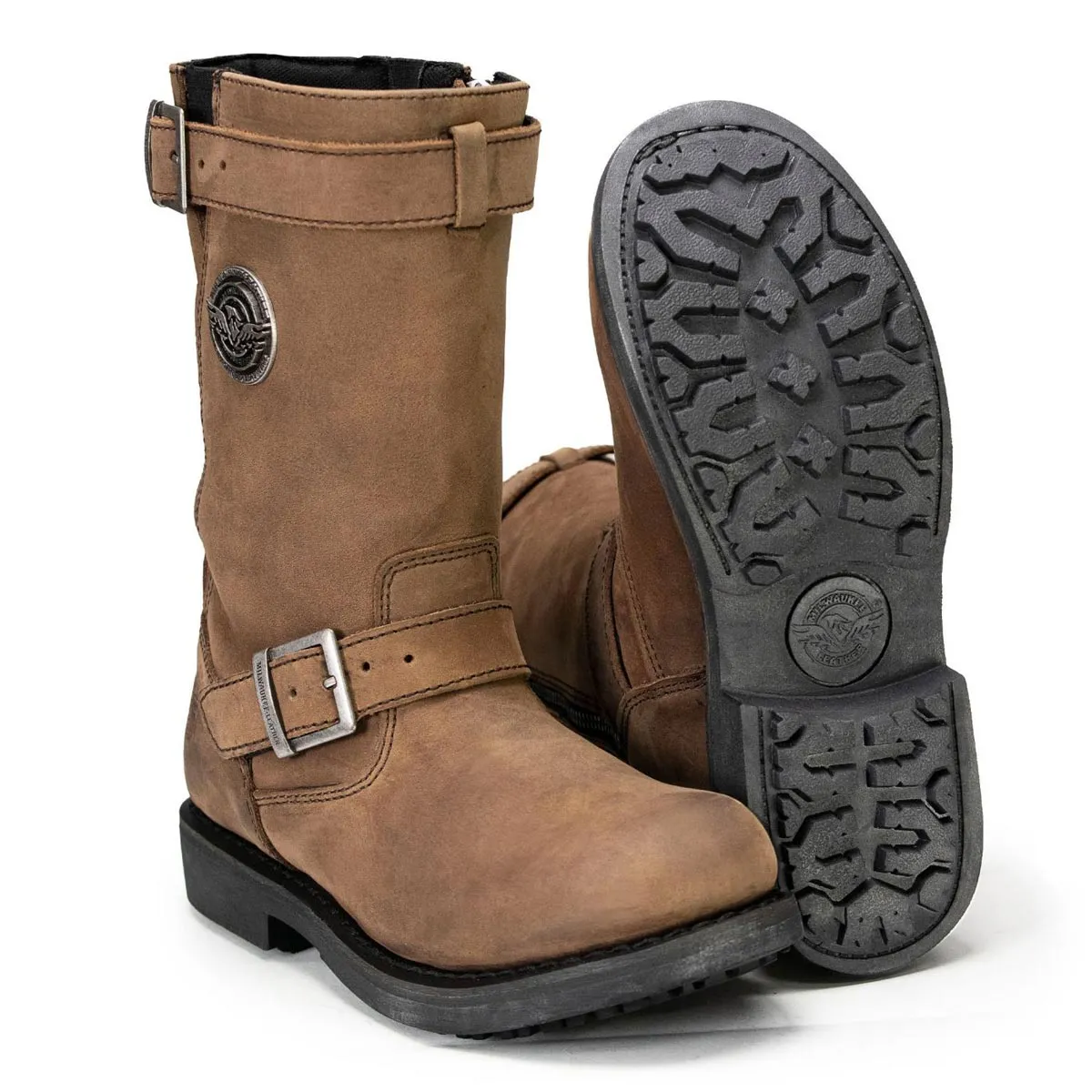 Milwaukee Leather MBL9354 Women's Brown 11-Inch Classic Engineer