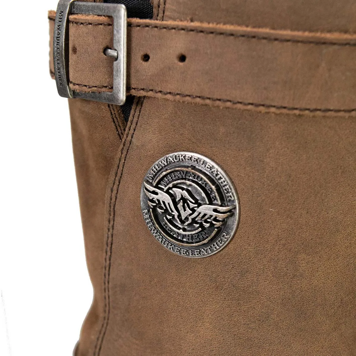 Milwaukee Leather MBL9354 Women's Brown 11-Inch Classic Engineer