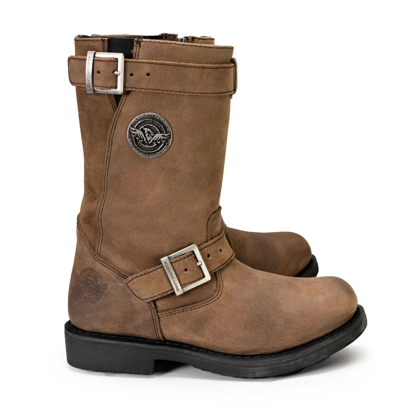 Milwaukee Leather MBL9354 Women's Brown 11-Inch Classic Engineer
