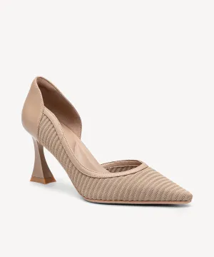 Minimalist Elegance Pointed Toe Heeled Pumps