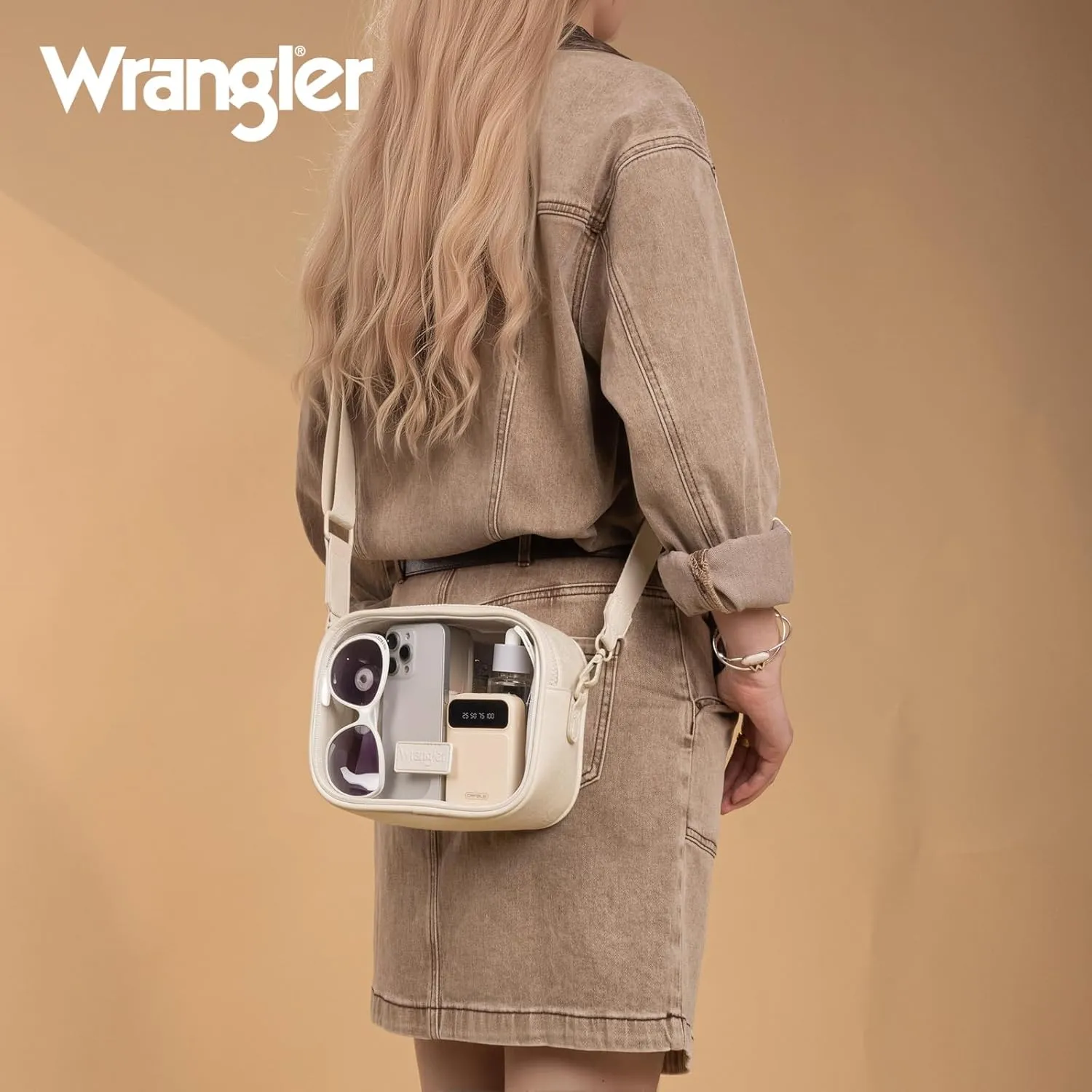 Montana West X Wrangler Clear Bag for Stadium Events Unix Crossbody Purse for Concerts, Sports