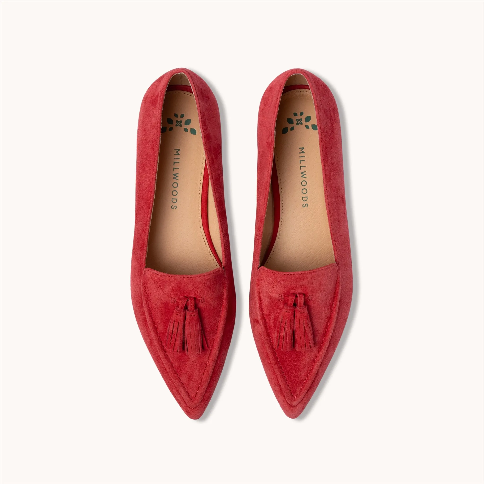 Poplar Pointed Flat - Red with Tassel