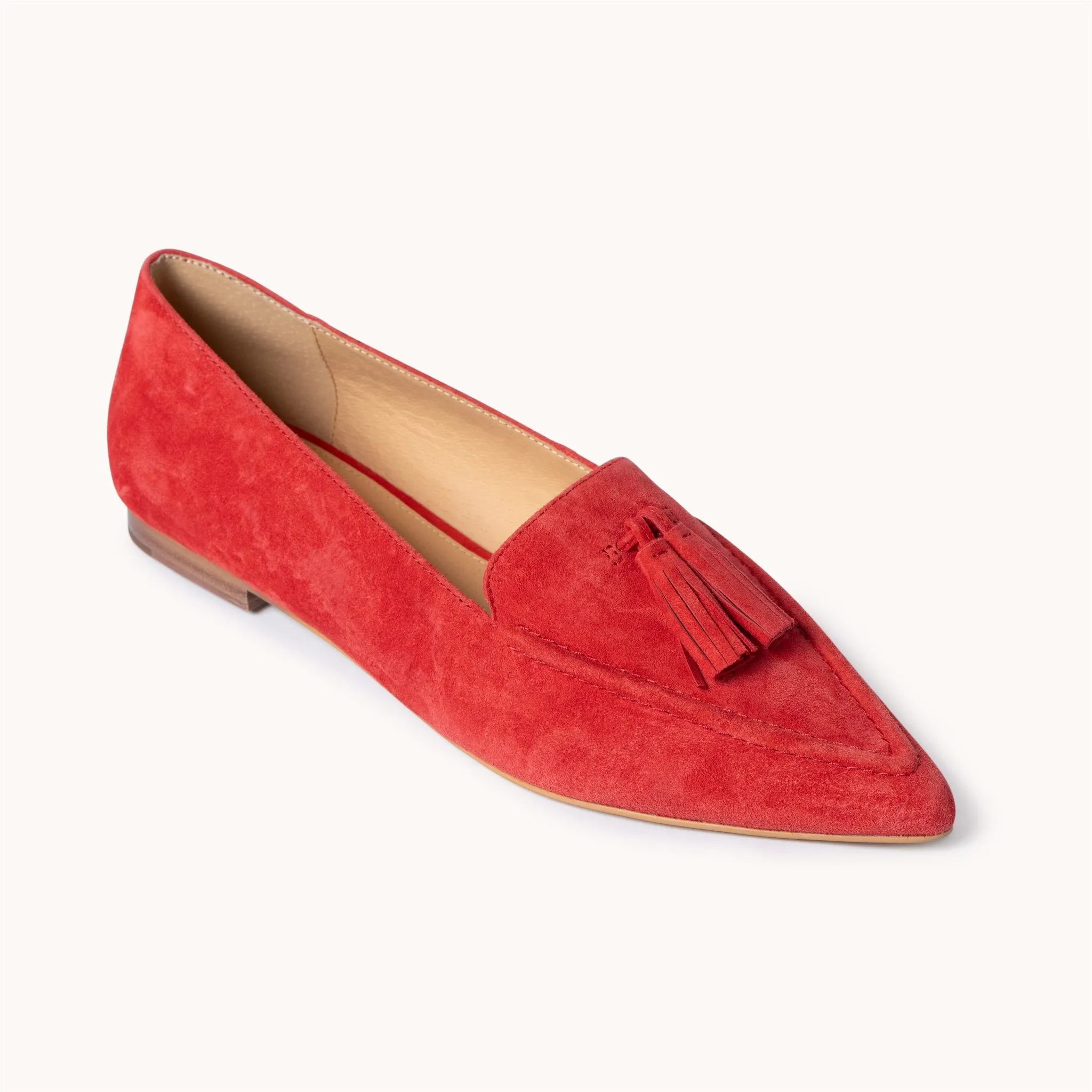 Poplar Pointed Flat - Red with Tassel