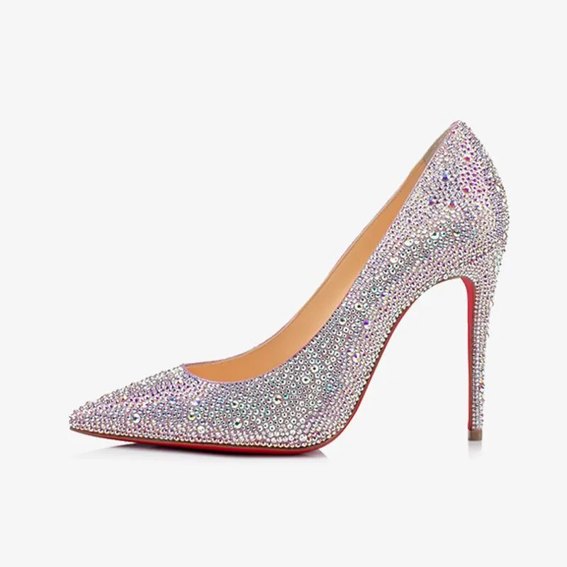 Rhinestone-Embellished Stiletto Heel