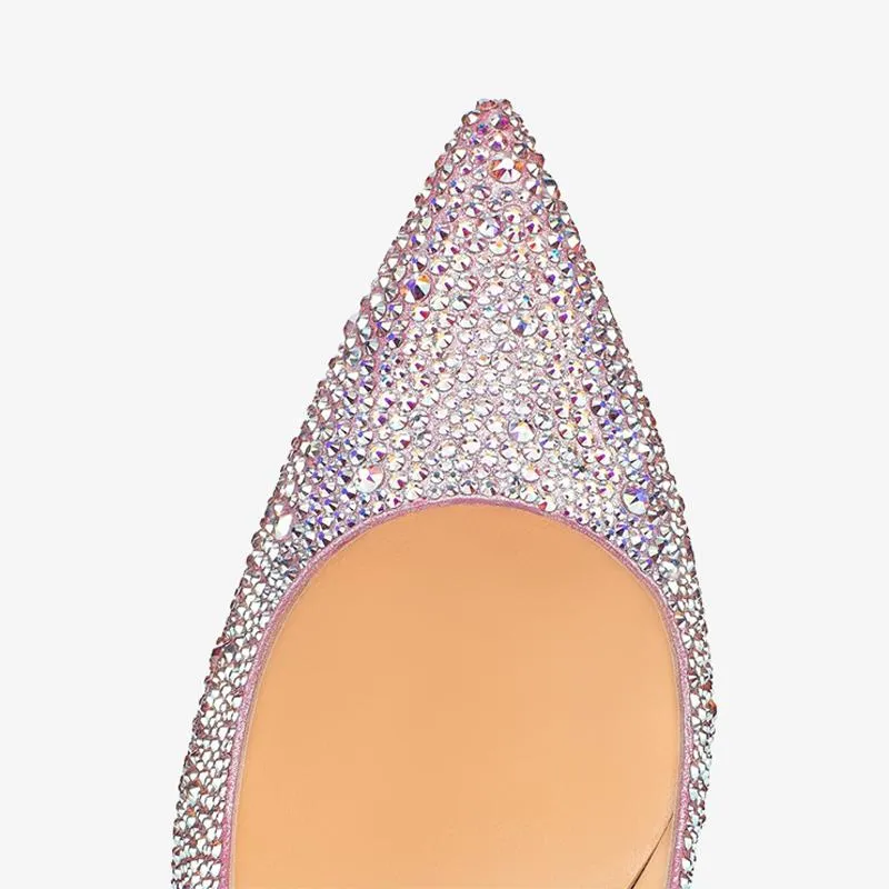 Rhinestone-Embellished Stiletto Heel
