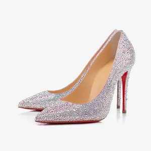 Rhinestone-Embellished Stiletto Heel