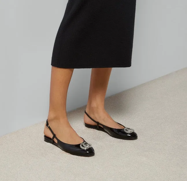 SE1267 Women's ballerina with Double G / Size5-11