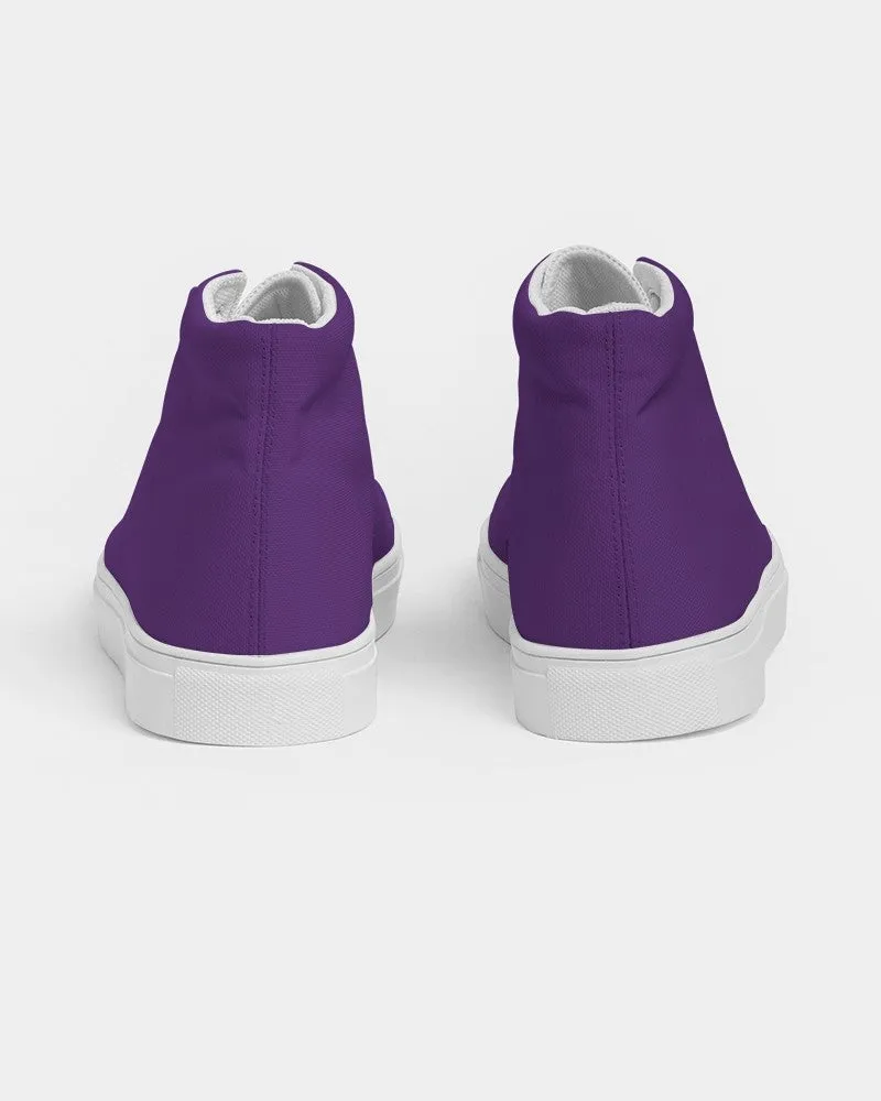 Shaded Violet High-Top Canvas Sneakers | Women's | C75M100Y0K30