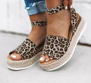 Spot perennial cash faster sell Amazon Amazon explosions foreign trade large yards with light bottom hemp rope sandals women | Brodtica.com