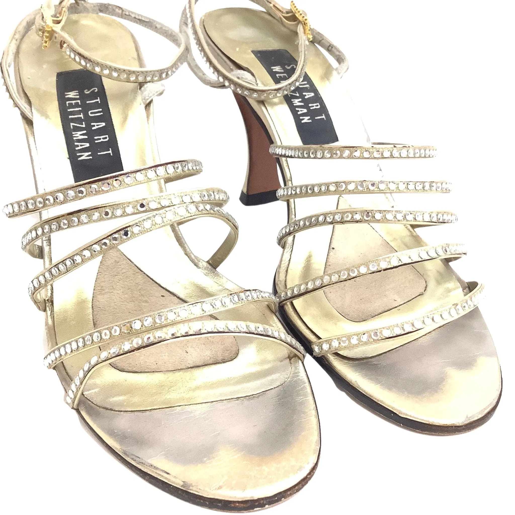 Strappy Gold Heels