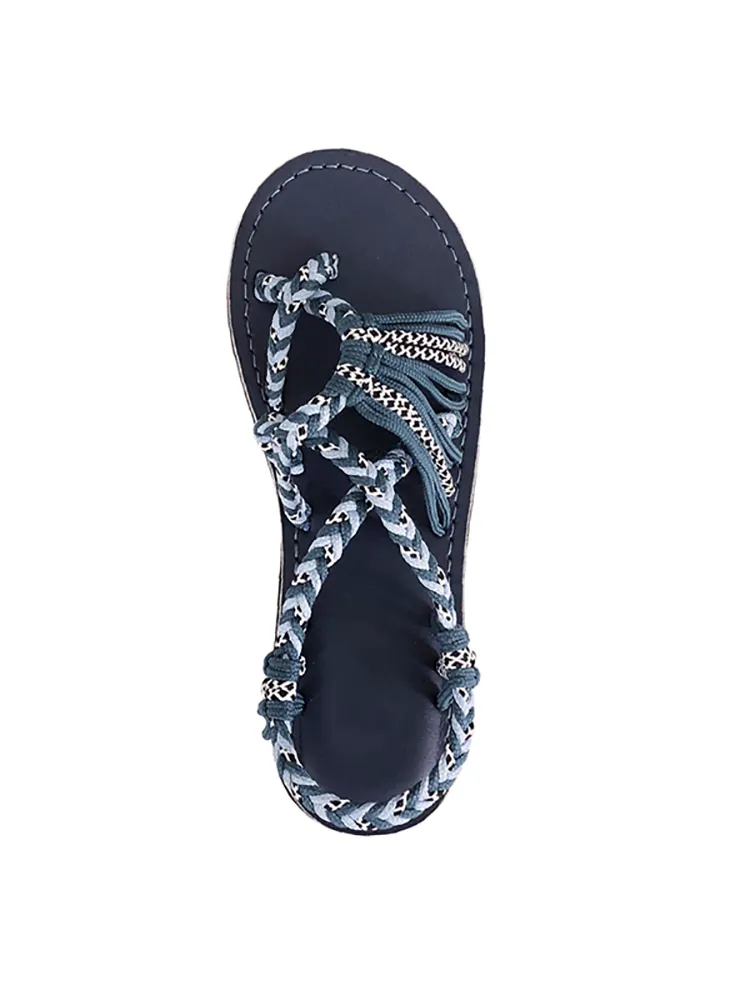 Toleet Bohemian Rope Flat Sandals