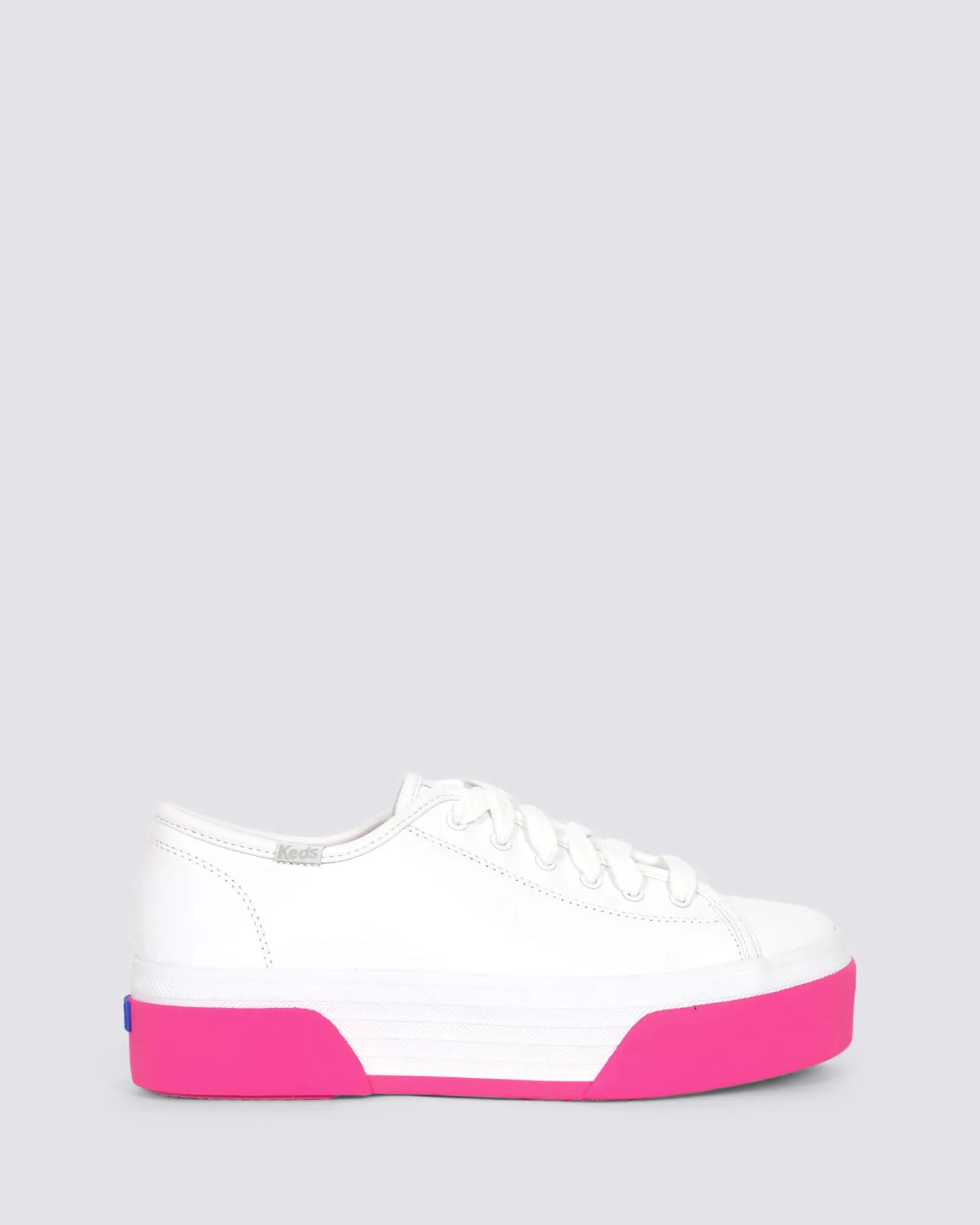 TRIPLE UP LEATHER WHITE/PINK