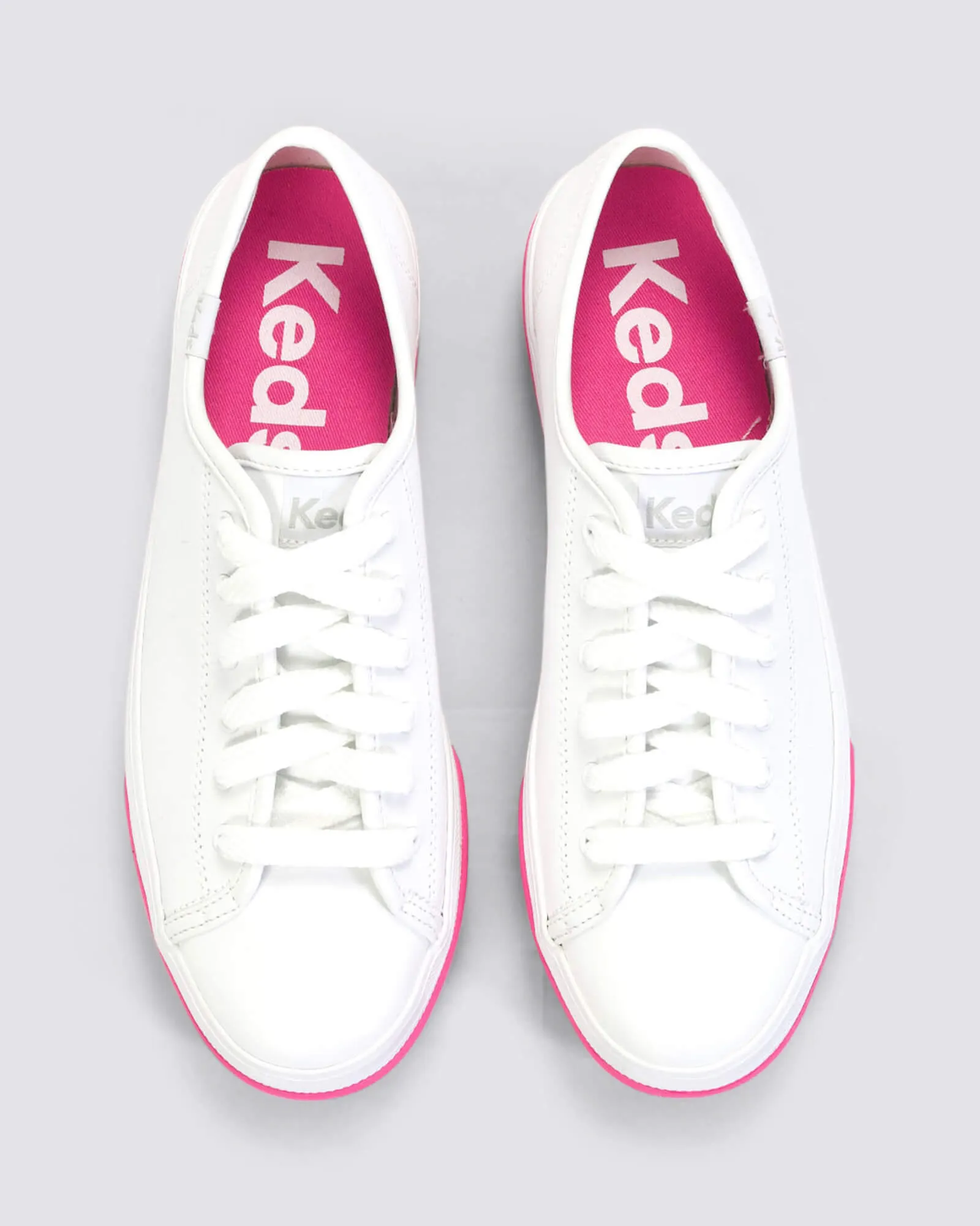 TRIPLE UP LEATHER WHITE/PINK