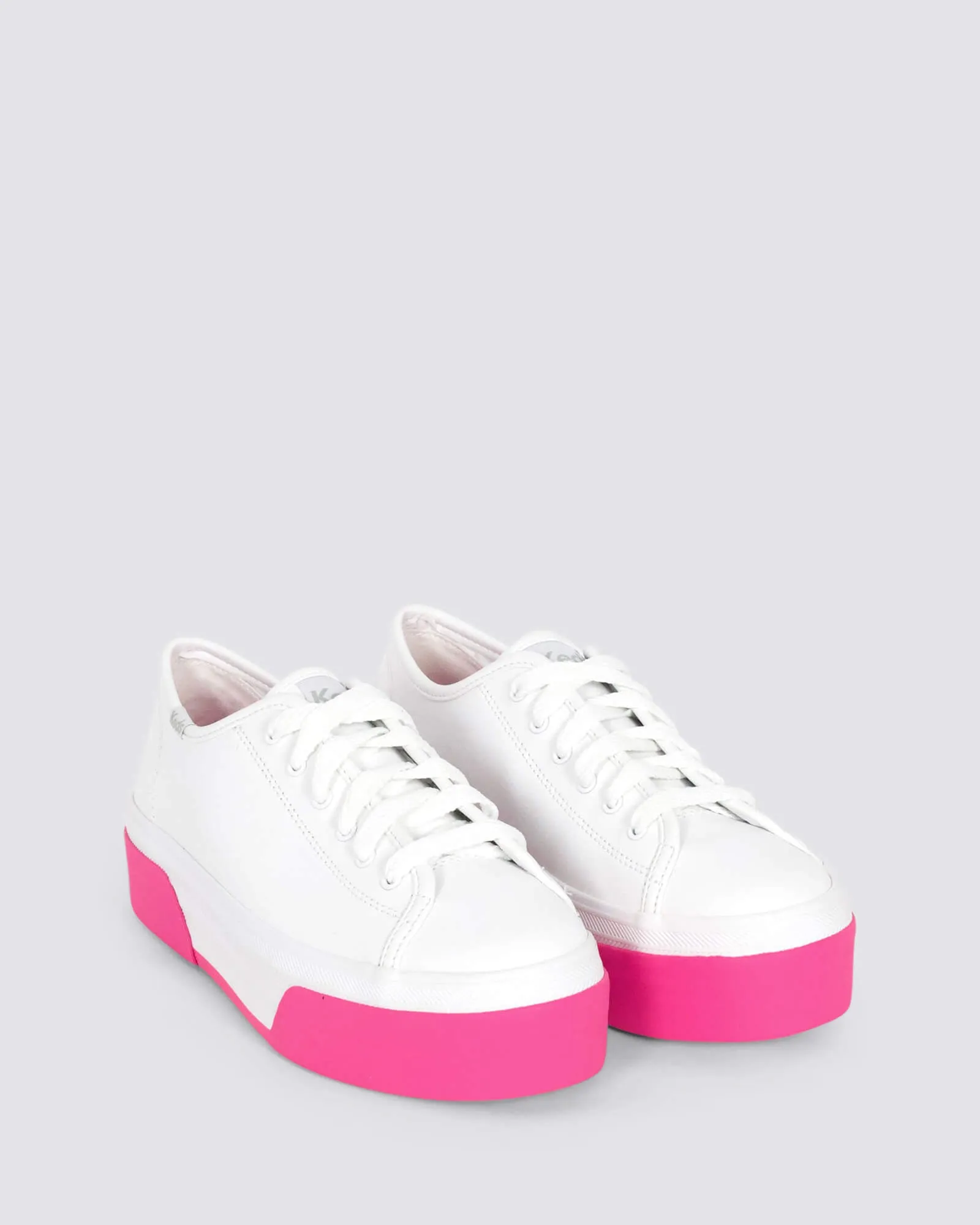 TRIPLE UP LEATHER WHITE/PINK