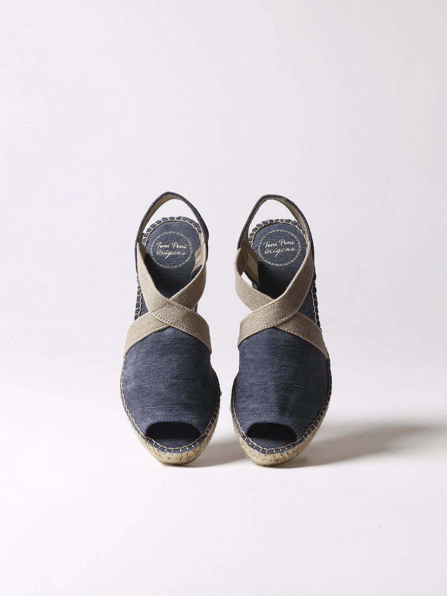 Vegan Peep Toe Wedge Espadrille