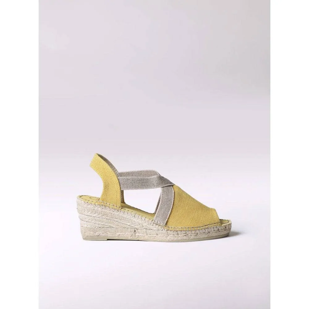Vegan Peep Toe Wedge Espadrille